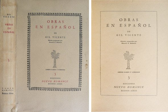 Obras en español. Edición preparada por Ricardo E. Molinari.