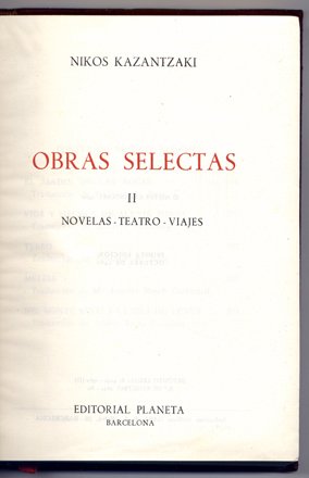 Obras Selectas II. Novelas (El Jardín de las Rocas y …