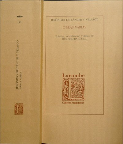 Obras varias. Edición, introducción y notas de Rus Solera López.