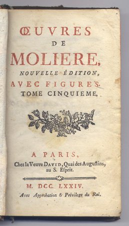 Oeuvres de Molière. Tome Cinquième: Amphitryon. L'Avare. George Dandin. Fête …