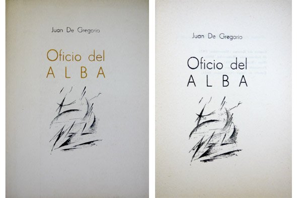 Oficio del Alba. Poemas.