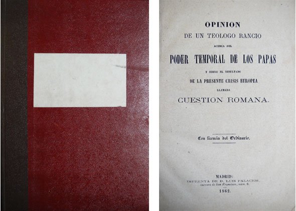 Opinión de Un Teólogo Rancio acerca del poder temporal de … | Immagine principale