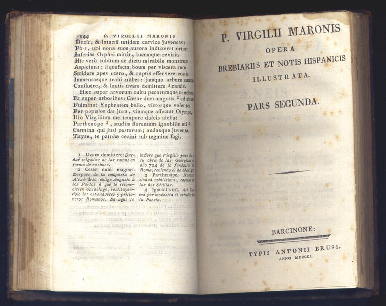 P. Virgilii Maronis Opera, breviariis et notis hispanicis illustrata.