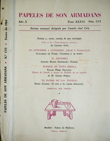 Papeles de Son Armadans. Revista mensual dirigida por Camilo José …
