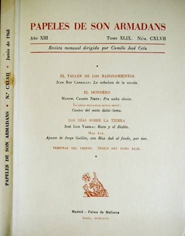 Papeles de Son Armadans. Revista mensual dirigida por Camilo José …
