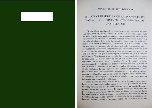 Papeletas de arte barroco. Los Churriguera en la Provincia de … | Immagine principale