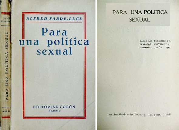 Para una política sexual.