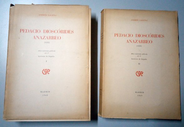 Pedacio Dioscórides Anazarbeo (1555) [Reproducción fotográfica de la edición de …