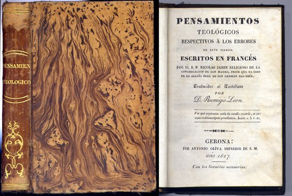 Pensamientos teológicos respectivos a los errores de este tiempo. Traducidos …