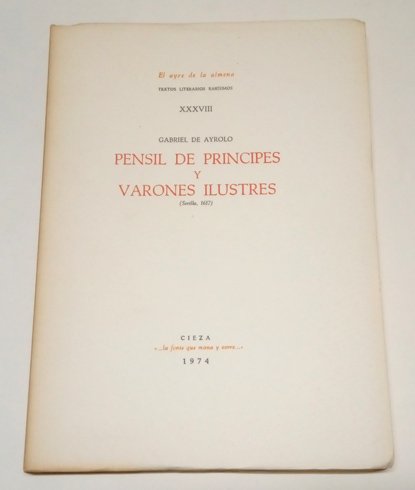 Pensil de Príncipes y Varones Ilustres. Reproducción facsímil de la … | Immagine principale
