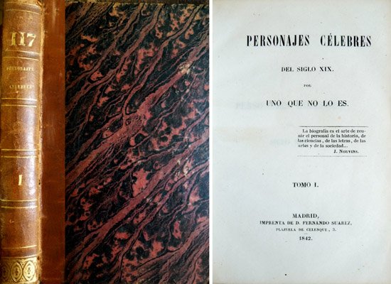 Personajes Célebres del Siglo XIX. Por "Uno que no lo …