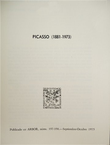 Picasso (1881-1973).