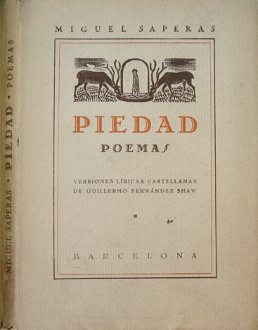 Piedad. Poemas. Versiones líricas castellanas de Guillermo Fernández Shaw.