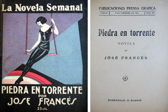 Piedra en torrente. Novela.