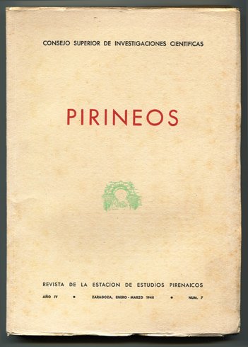 Pirineos. Revista de la Estación de Estudios Pirenaicos. Números 7-8. …