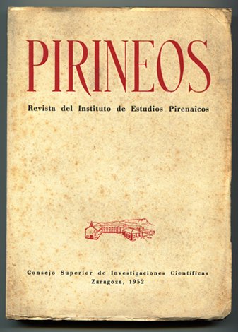Pirineos. Revista del Instituto de Estudios Pirenaicos. Número 24. [Pierre …