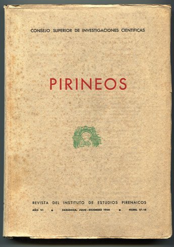 Pirineos. Revista del Instituto de Estudios Pirenaicos. Números 17-18. [Jean …