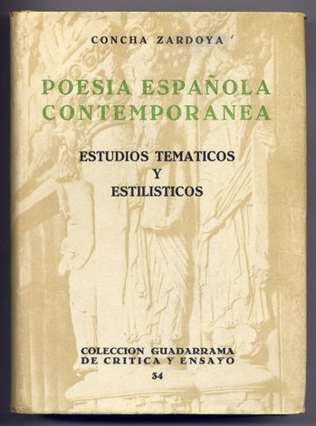 Poesía Española Contemporánea. Estudios temáticos y estilísticos. | Immagine principale