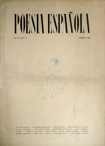 Poesía Española. Revista literaria. Director José García Nieto. Número 3. …