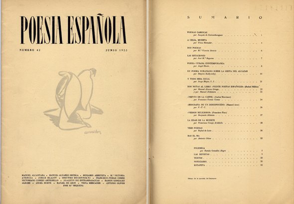 Poesía Española. Revista literaria. Director José García Nieto. Números 42, …