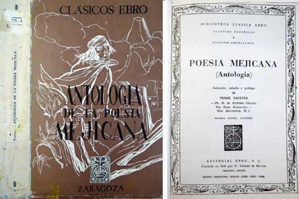 Poesía Mejicana. Antología. Selección, estudio y prólogo.