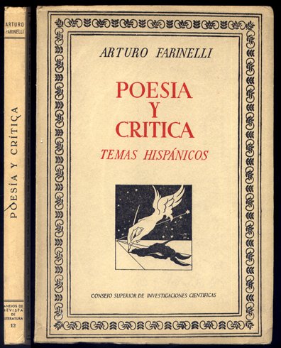 Poesía y Crítica. Temas Hispánicos.