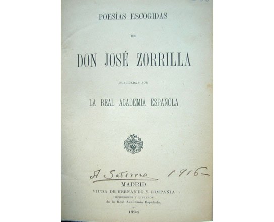 Poesías escogidas. Publicadas por la Real Academia Española.