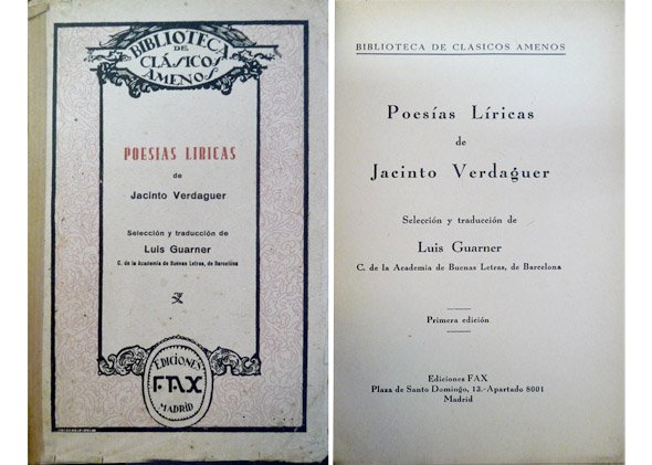 Poesías Líricas. Selección y traducción de Luis Guarner.