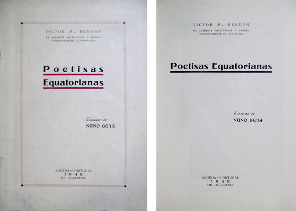 Poetisas Equatorianas. Tradução de Nuno Beja.