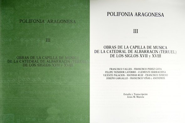 Polifonía Aragonesa III. Obras de la Capilla de Música de …