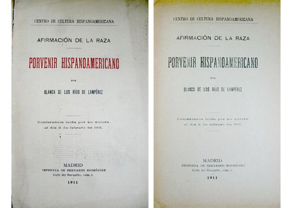 Porvenir hispanoamericano. Afirmación de la raza.