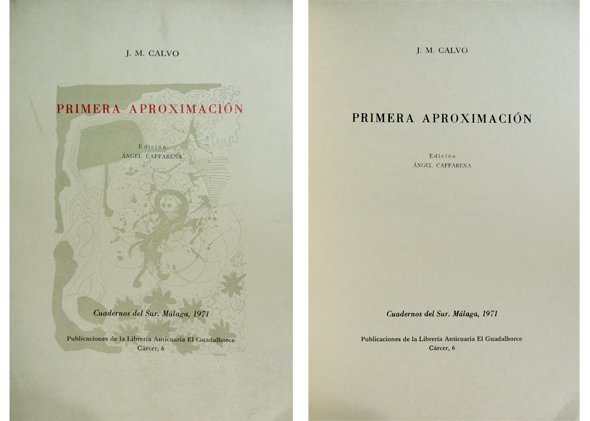 Primera aproximación. Poemas.