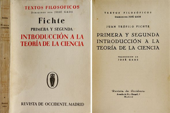 Primera y Segunda Introducción a la Teoría de la Ciencia. … | Immagine principale