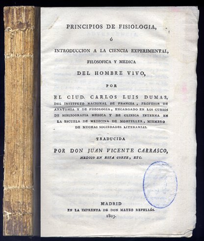 Principios de Fisiología ó Introducción a la Ciencia Experimental, Filosófica …