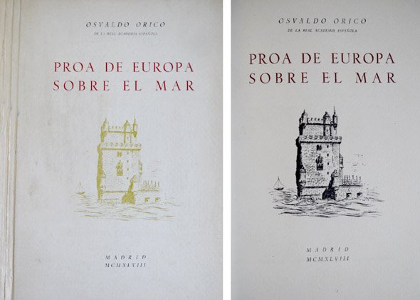 Proa de Europa sobre el mar. [Lisboa].