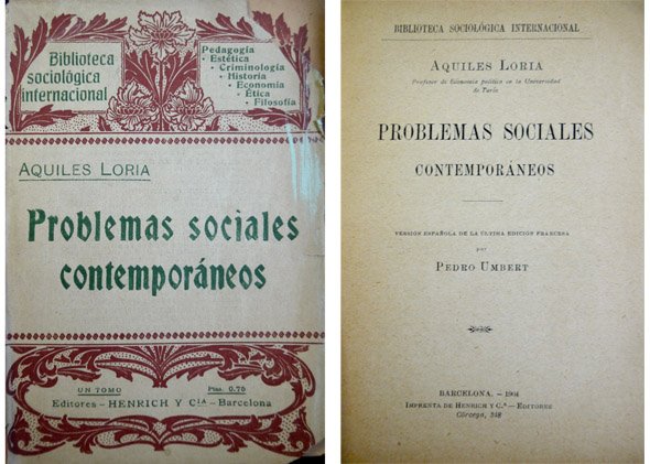 Problemas sociales contemporáneos. Versión española por Pedro Umbert.