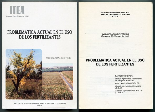 Problemática actual en el uso de los fertilizantes. (XVIII Jornadas …
