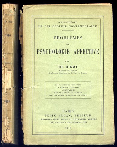 Problèmes de Psychologie Affective.