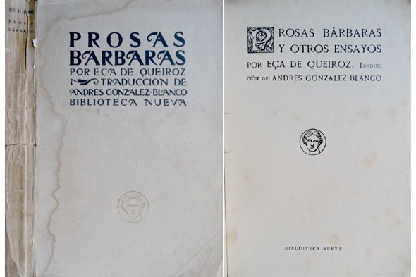 Prosas Bárbaras y otros ensayos. Traducción de Andrés Gonzalez - …
