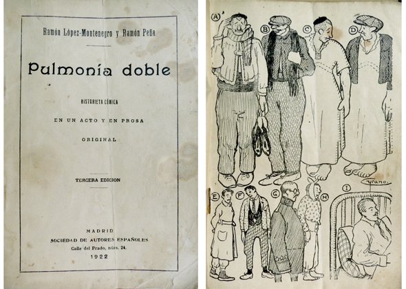 Pulmonía doble. Historieta cómica en un acto y en prosa.