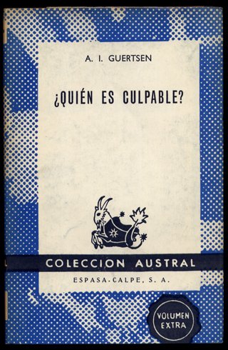 ¿Quién es culpable?. Traducción de Félix Díaz Mateo.