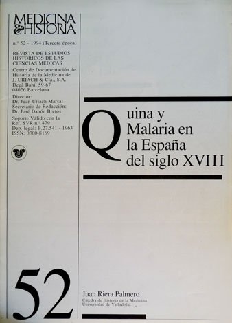 Quina y Malaria en la España del siglo XVIII.