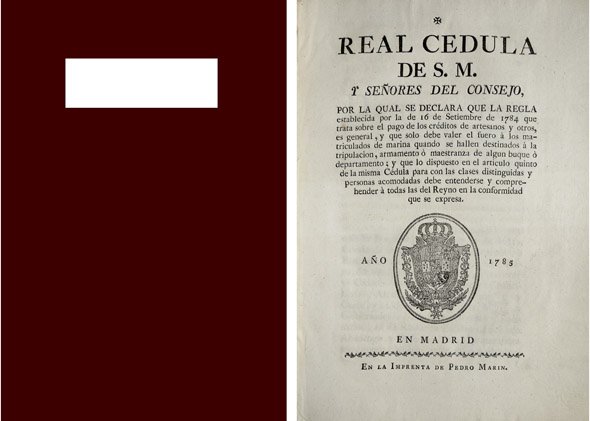 Real Cédula de S.M. y Señores del Consejo por la …