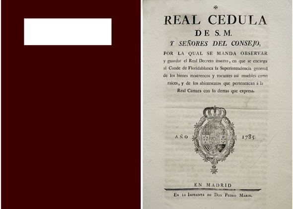 Real Cédula de S.M. y Señores del Consejo por la …