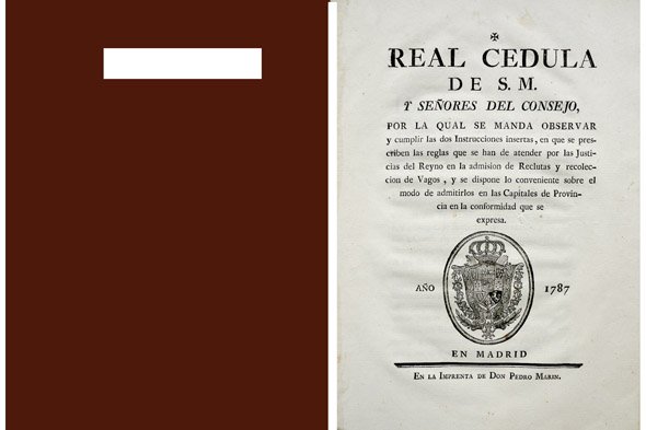 Real Cédula de S.M. y Señores del Consejo por la …