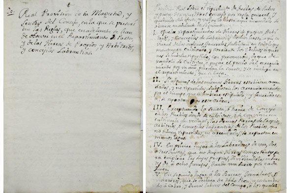 Real Provisión de Su Magestad y Señores del Consejo en …