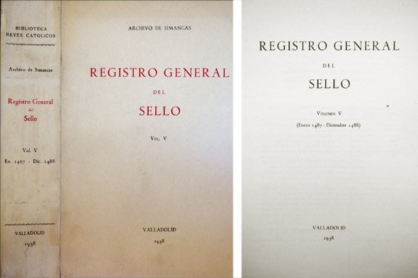 Registro General del Sello. V: Enero 1487 - Diciembre 1488.
