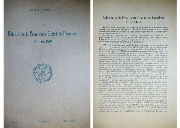 Relación de la Peste desta Ciudad de Pamplona del año …