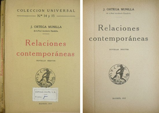 Relaciones contemporáneas. Novelas breves.