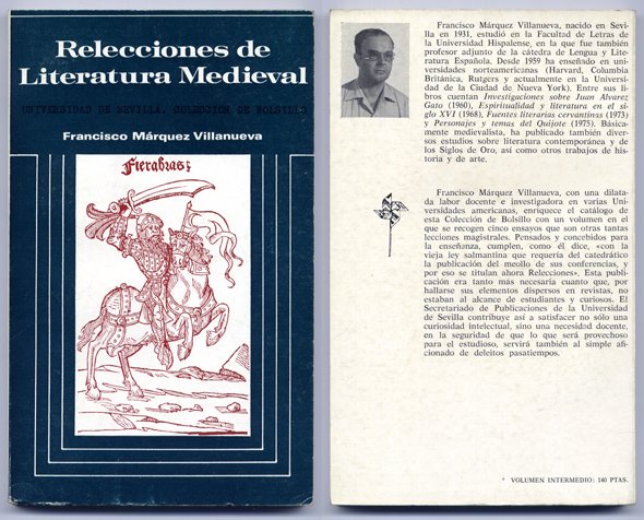Relecciones de Literatura Medieval. [La poesía de las "Cantigas"; El …